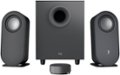 Front Zoom. Logitech - Z407 2.1 Bluetooth Computer Speaker System with Wireless Control (3-Piece) - Black.