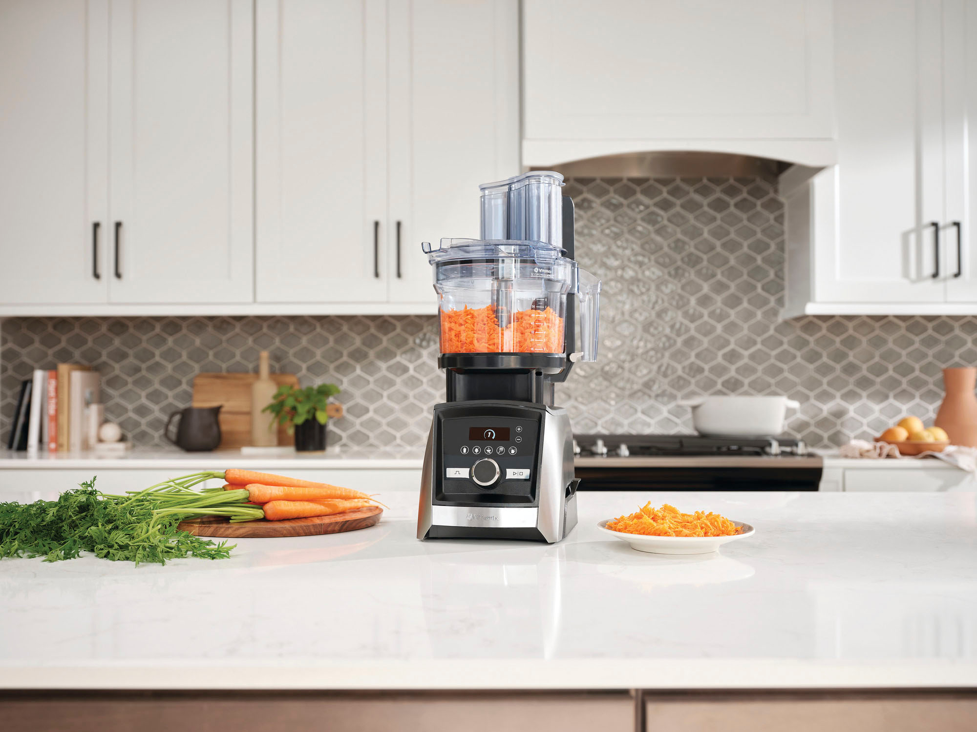 Vitamix 12-Cup Food Processor Attachment with SELF-DETECT™,  Compatible with Ascent and Venturist Series, Black: Home & Kitchen