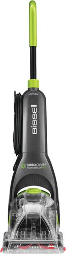BISSELL - TurboClean™ PowerBrush Pet Carpet Cleaner - Titanium with ChaCha Lime Accents