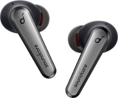 Soundcore - by Anker Liberty Air 2 Pro Earbuds Hi-Resolution True Wireless Noise Cancelling In-Ear Headphones - Black - Front_Zoom