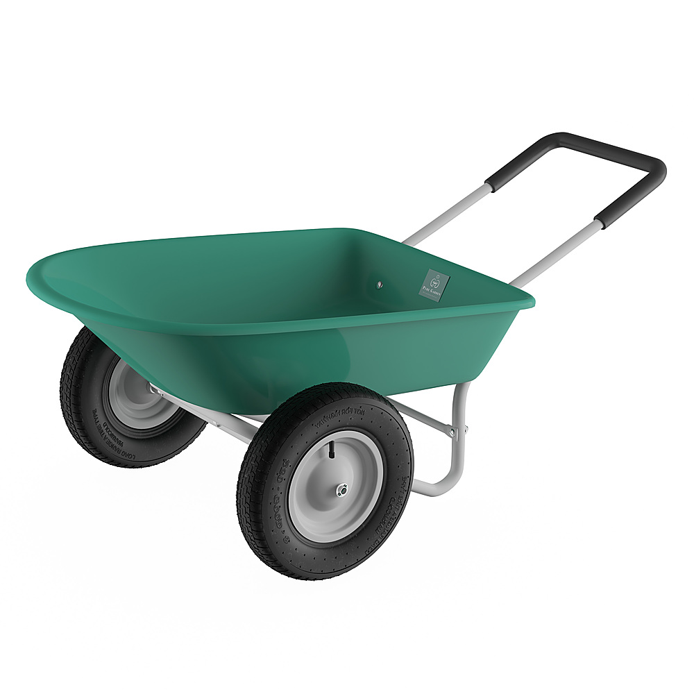 Customer Reviews: Pure Garden 2-Wheeled Garden Wheelbarrow – Large ...