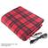 Front. Fleming Supply - Electric Car Blanket- Heated 12V Polar Fleece Travel Throw for Car, Truck & RV- Great for Tailgating & Emergency Kits - Red Plaid.