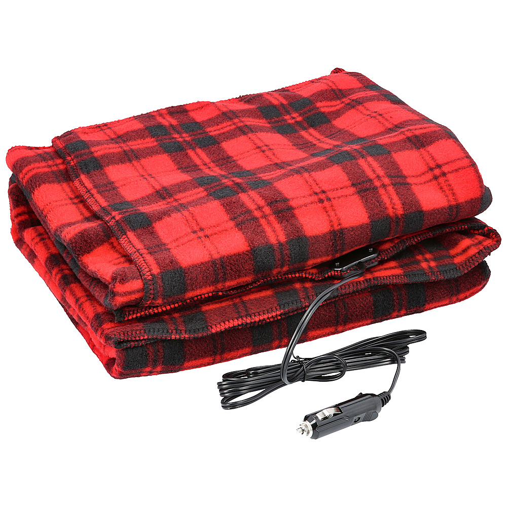 Best Buy: Fleming Supply Electric Car Blanket- Heated 12V Polar Fleece ...