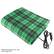 Front. Fleming Supply - Electric Car Blanket- Heated 12V Polar Fleece Travel Throw for Car, Truck & RV- Great for Tailgating & Emergency Kits - Green Plaid.