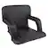 Alt View 11. Home-Complete - Stadium Seat Cushion – Portable Padded Bleacher Chair with 6 Reclining Positions, Back Support, Armrests - BLACK.