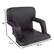 Alt View 12. Home-Complete - Stadium Seat Cushion – Portable Padded Bleacher Chair with 6 Reclining Positions, Back Support, Armrests - BLACK.