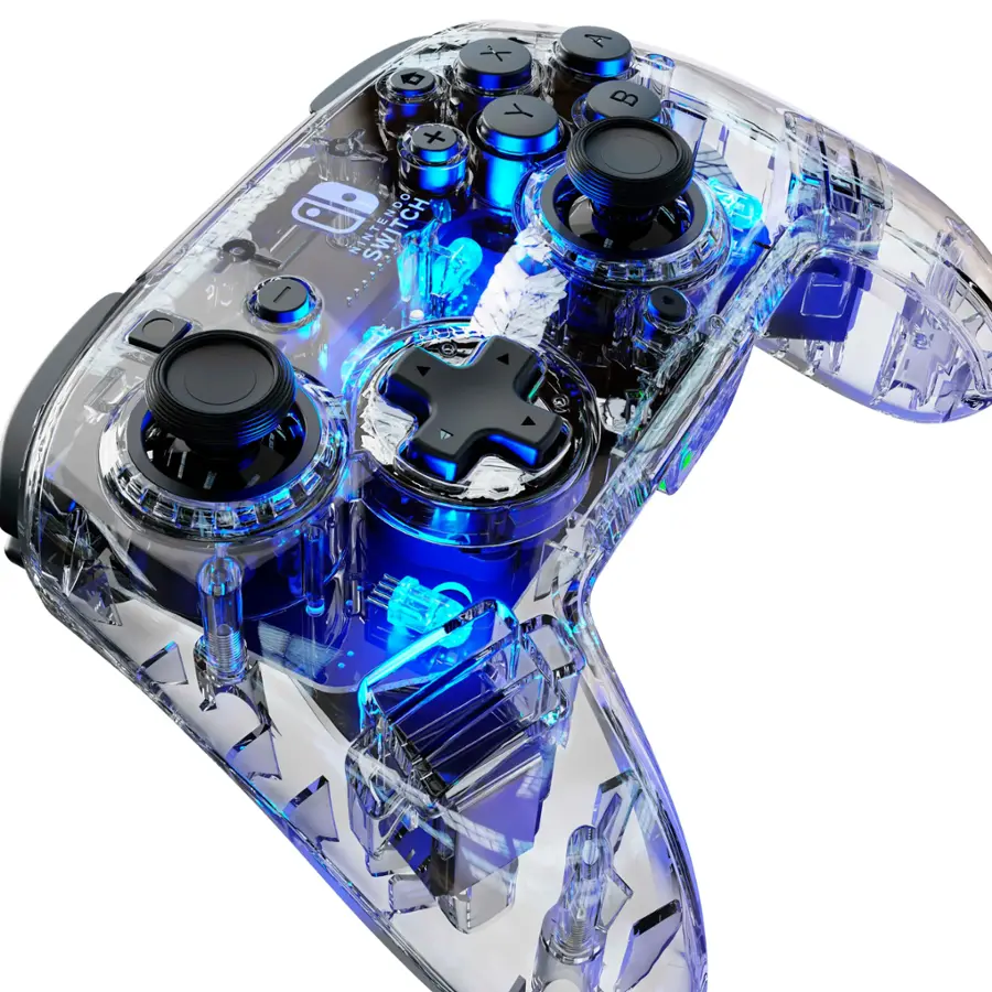 Nintendo Handheld Controller Led PDP Afterglow LED Wireless Deluxe Gaming Controller: Multicolor ...