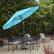 Angle. Pure Garden - 10-Foot Patio Umbrella - Easy Crank Outdoor Table Patio Umbrella with Hand Crank and Auto Tilt - Blue.