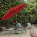 Angle. Pure Garden - 10-Foot Patio Umbrella - Easy Crank Outdoor Table Patio Umbrella with Hand Crank and Auto Tilt - Red.