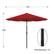 Front. Pure Garden - 10-Foot Patio Umbrella - Easy Crank Outdoor Table Patio Umbrella with Hand Crank and Auto Tilt - Red.