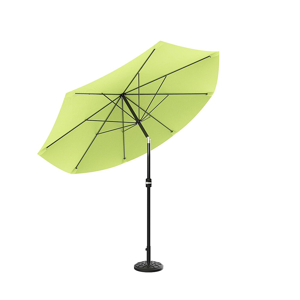 Pure Garden Patio Umbrella Shade With Easy Crank And Auto Tilt Outdoor Table Umbrella For Deck Balcony Porch Backyard Poolside Green M150064 Best Buy