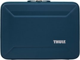 Thule - Gauntlet Laptop Sleeve Laptop Case for 16” Apple MacBook Pro, 15” Apple MacBook Pro, PCs Laptops & Chromebooks up to 14” - Blue - Front_Zoom