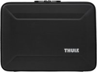 Thule - Gauntlet Laptop Sleeve Laptop Case for 16” Apple MacBook Pro, 15” Apple MacBook Pro, PCs Laptops & Chromebooks up to 14” - Black - Front_Zoom