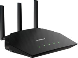 NETGEAR - AX1800 Wi-Fi 6 Router - Black - Left_Zoom