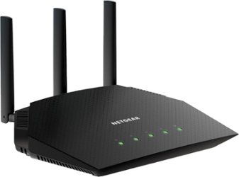 NETGEAR - AX1800 Wi-Fi 6 Router - Black - Angle_Zoom