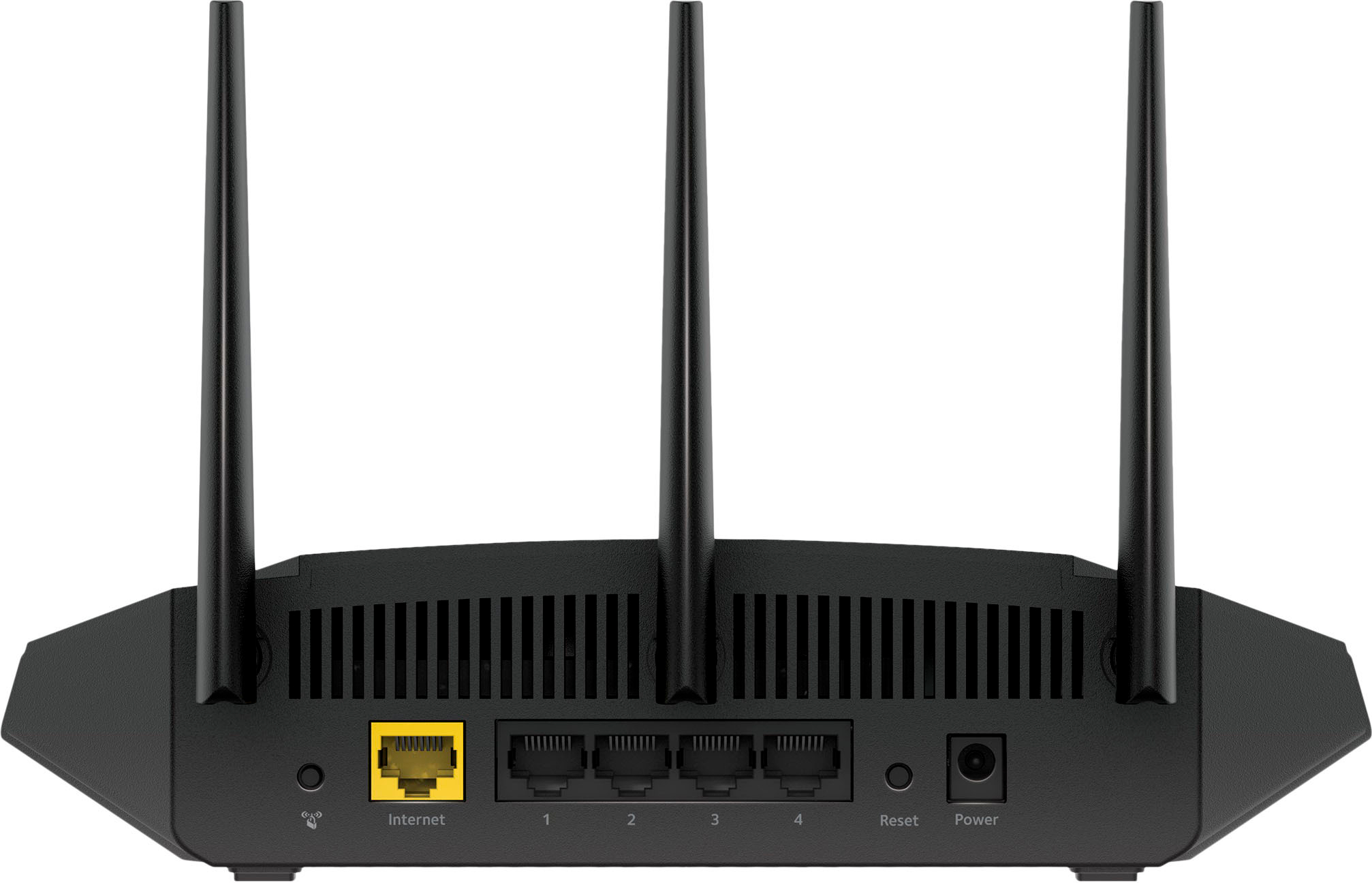Left View: NETGEAR - Nighthawk AX5400 Wi-Fi 6 Router - Black