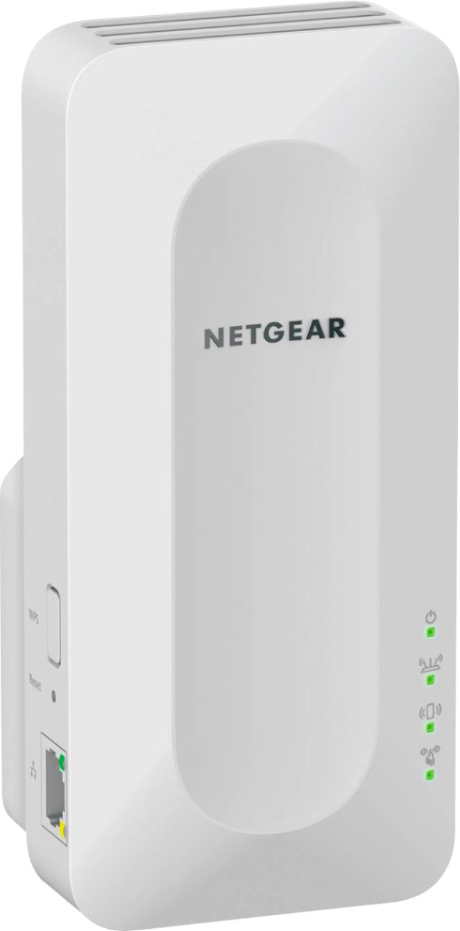 Angle View: NETGEAR - Essentials Edition N300 Wi-Fi Range Extender - White