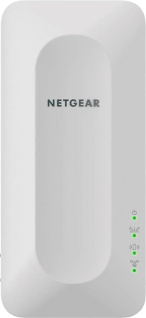 Front Zoom. NETGEAR - EAX15 AX1800 Wi-Fi 6 Mesh Wall Plug Range Extender and Signal Booster - White.