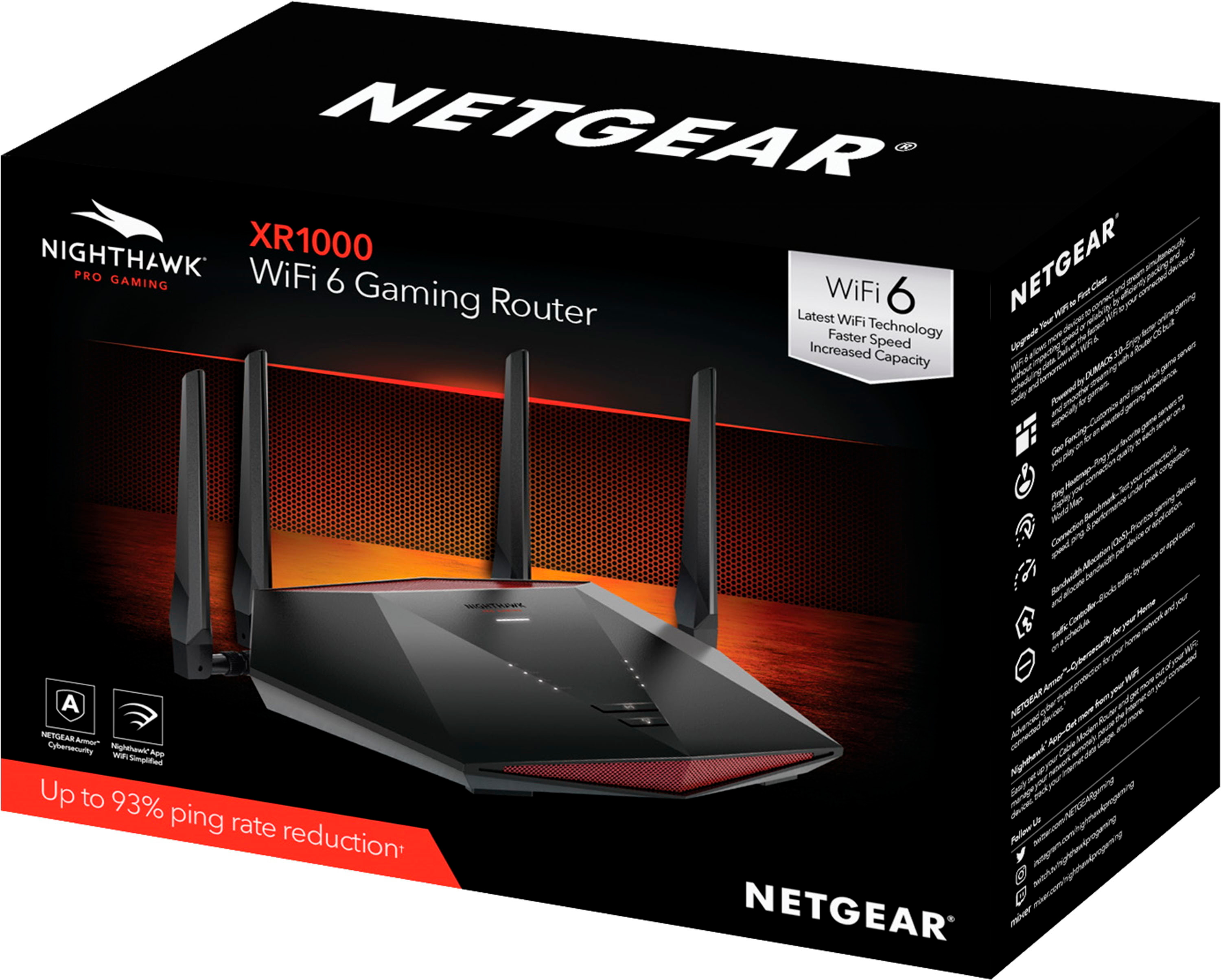 NETGEAR – Nighthawk AX5400 Wi-Fi 6 Router, One year Advanced Internet  Security Included
