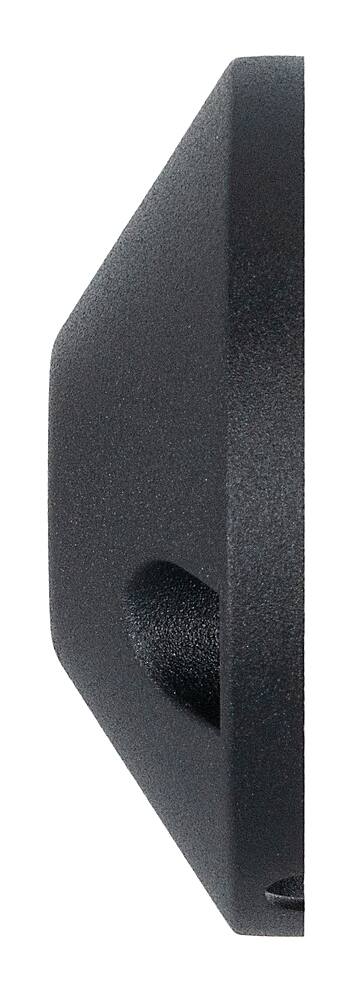 Left. Sonance - ROUND SURFACE MOUNT - Outdoor Speaker Mount (Each) - Black.