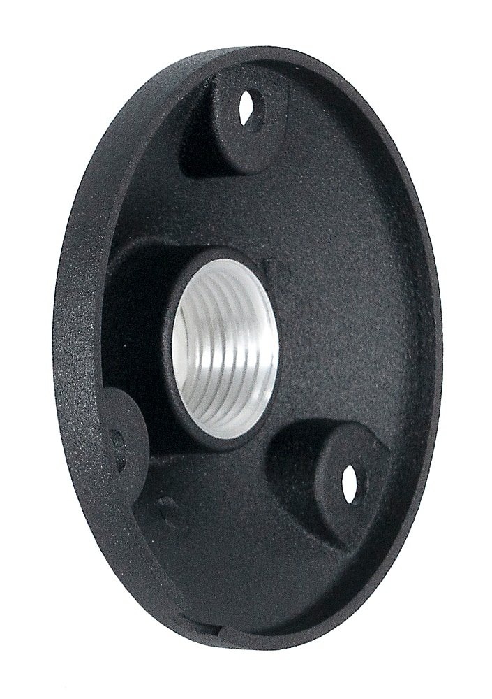 Back. Sonance - ROUND SURFACE MOUNT - Outdoor Speaker Mount (Each) - Black.