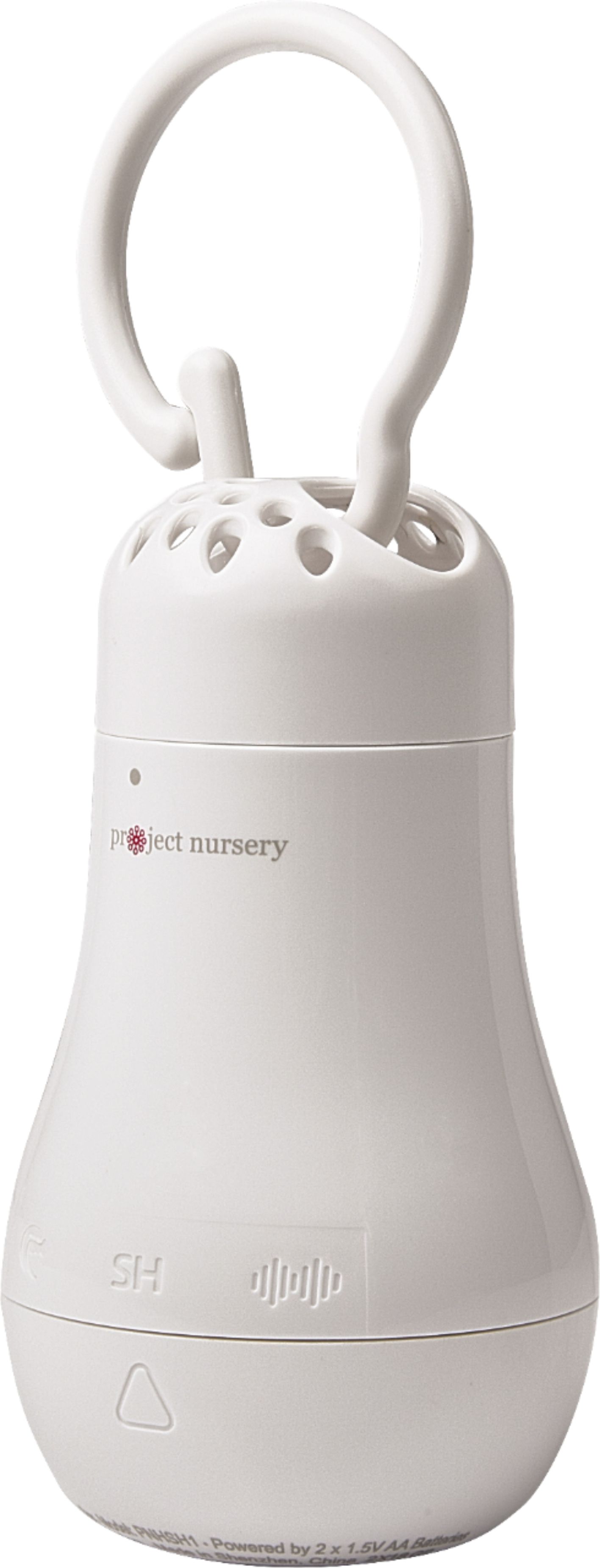 Angle View: Project Nursery - Hush Baby Sound Soother with 3 pre-loaded sounds and flexible clip - White