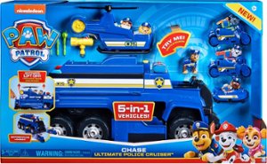 Paw Patrol - Chase’s 5-in-1 Ultimate Police Cruiser with Lights and Sounds, for Kids Aged 3 and Up - Front_Zoom