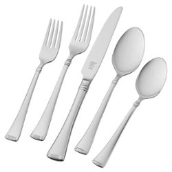 ZWILLING - Henckels Angelico 45-pc 18/10 Stainless Steel Flatware Set - Stainless Steel - Angle_Zoom
