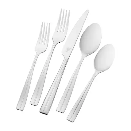 Angle. ZWILLING - Henckels Constance 42-pc 18/10 Stainless Steel Flatware Set - Stainless Steel.