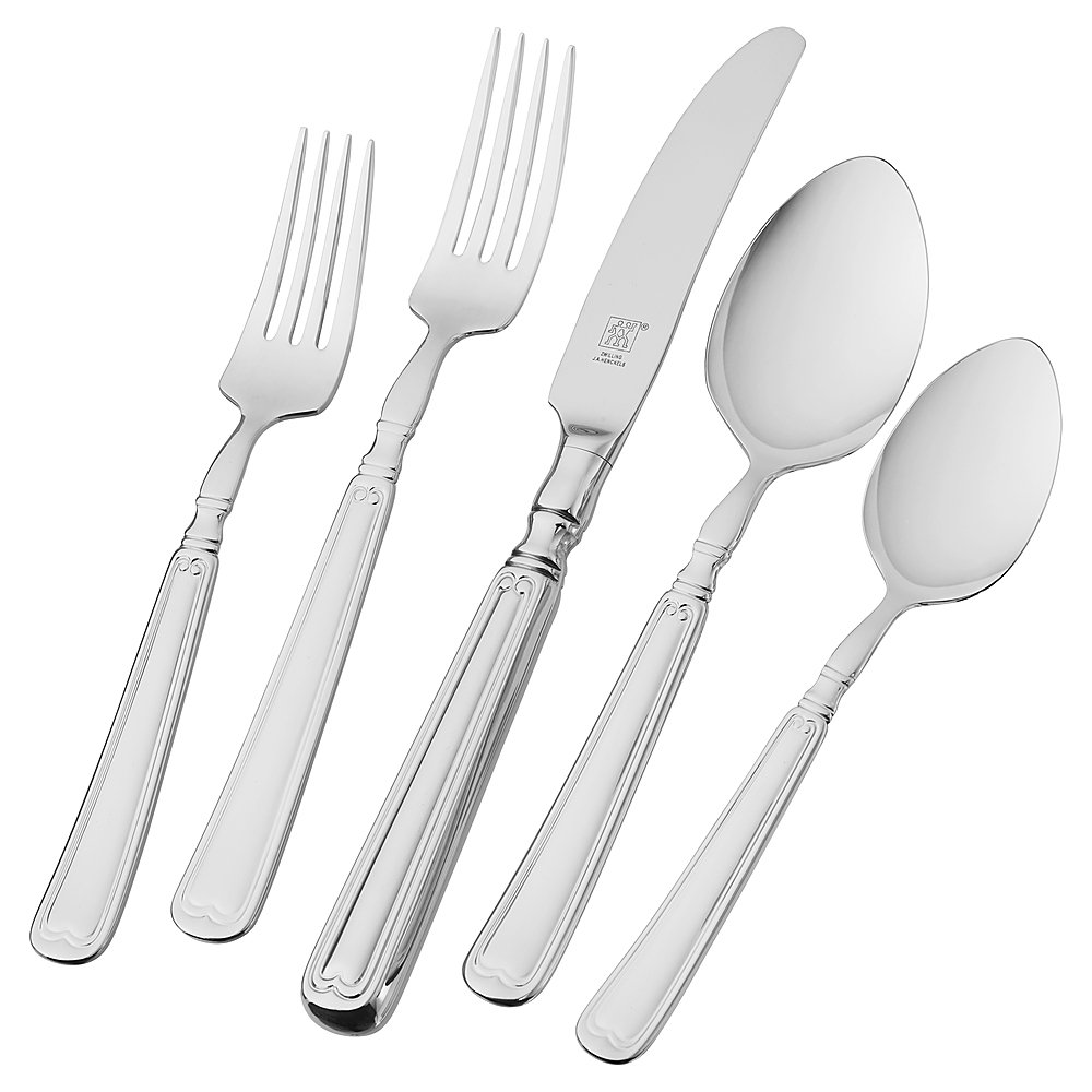 Angle View: ZWILLING - Henckels Vintage 1876 45-pc 18/10 Stainless Steel Flatware Set - Stainless Steel