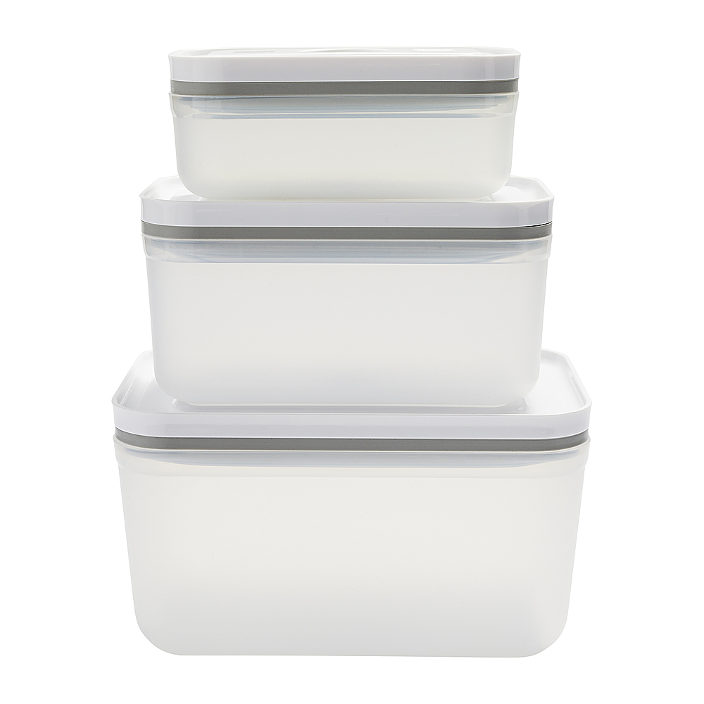 Lasting Freshness 11 Piece Vacuum Seal Food Storage Container Set, Square