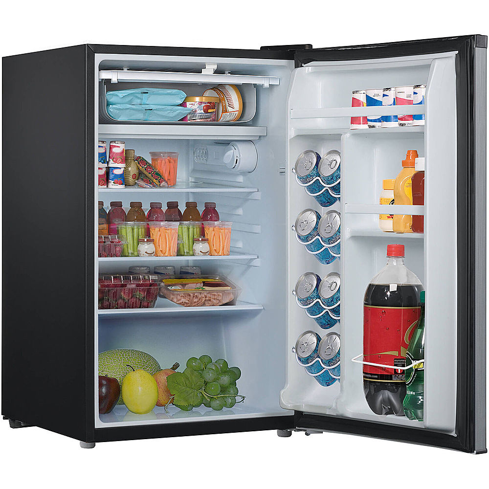 Angle View: Amana - 4.3-Cu. Ft. Single-Door Mini Fridge with Full-Width Chiller Compartment