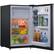 Angle. Amana - 4.6-Cu. Ft. Single-Door Mini Fridge with Freezer Compartment - Silver.