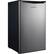 Front. Amana - 4.6-Cu. Ft. Single-Door Mini Fridge with Freezer Compartment - Silver.