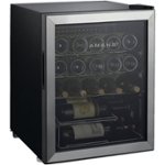 Front Zoom. Amana 25-Bottle Single-Zone Wine Cooler with Mechanical Temperature Control - Silver.
