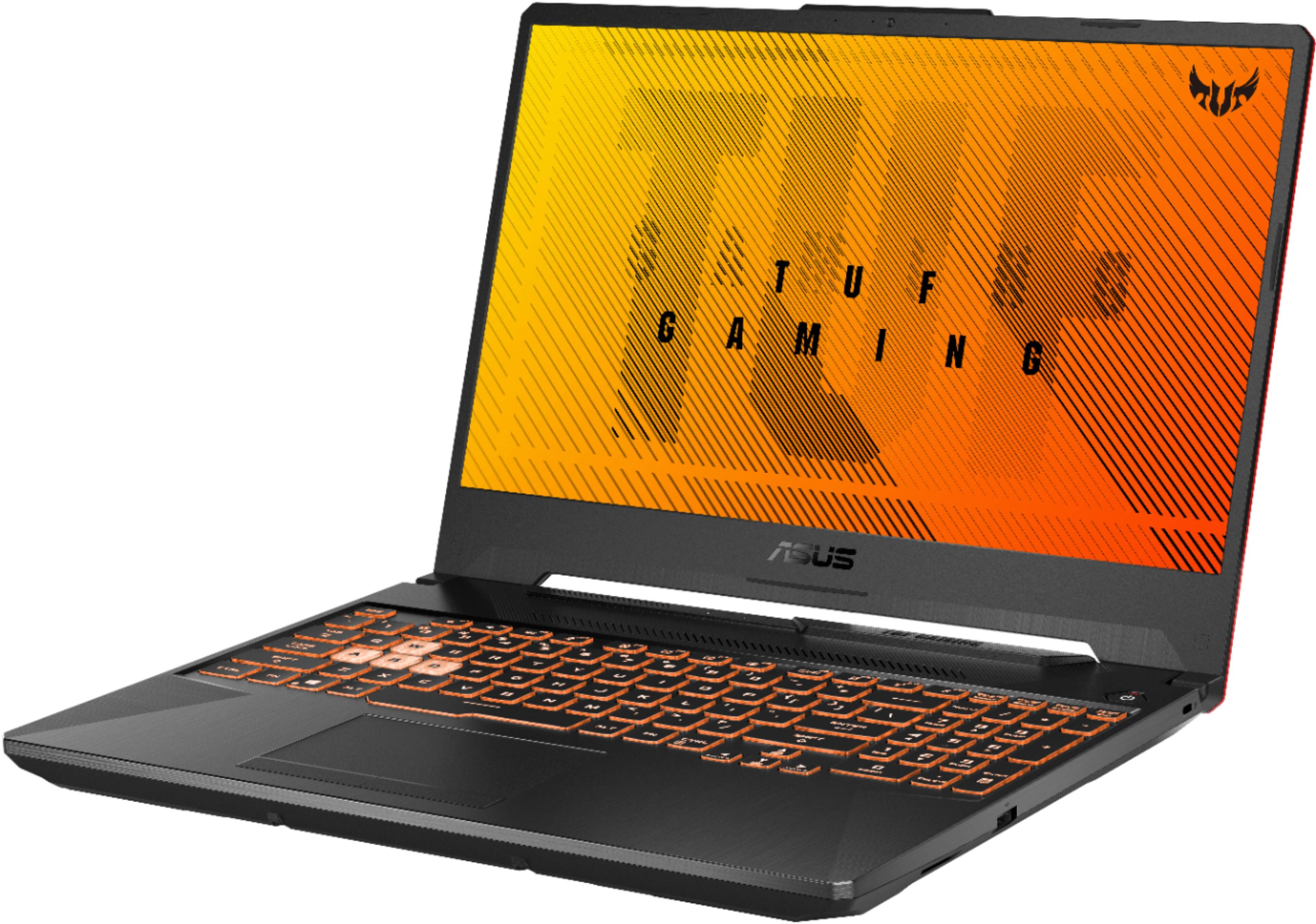 Left. ASUS - ASUS - TUF Gaming 15.6" Laptop - Intel Core i5 - 8GB Memory - NVIDIA GeForce GTX 1650 Ti - 256GB SSD - Black.