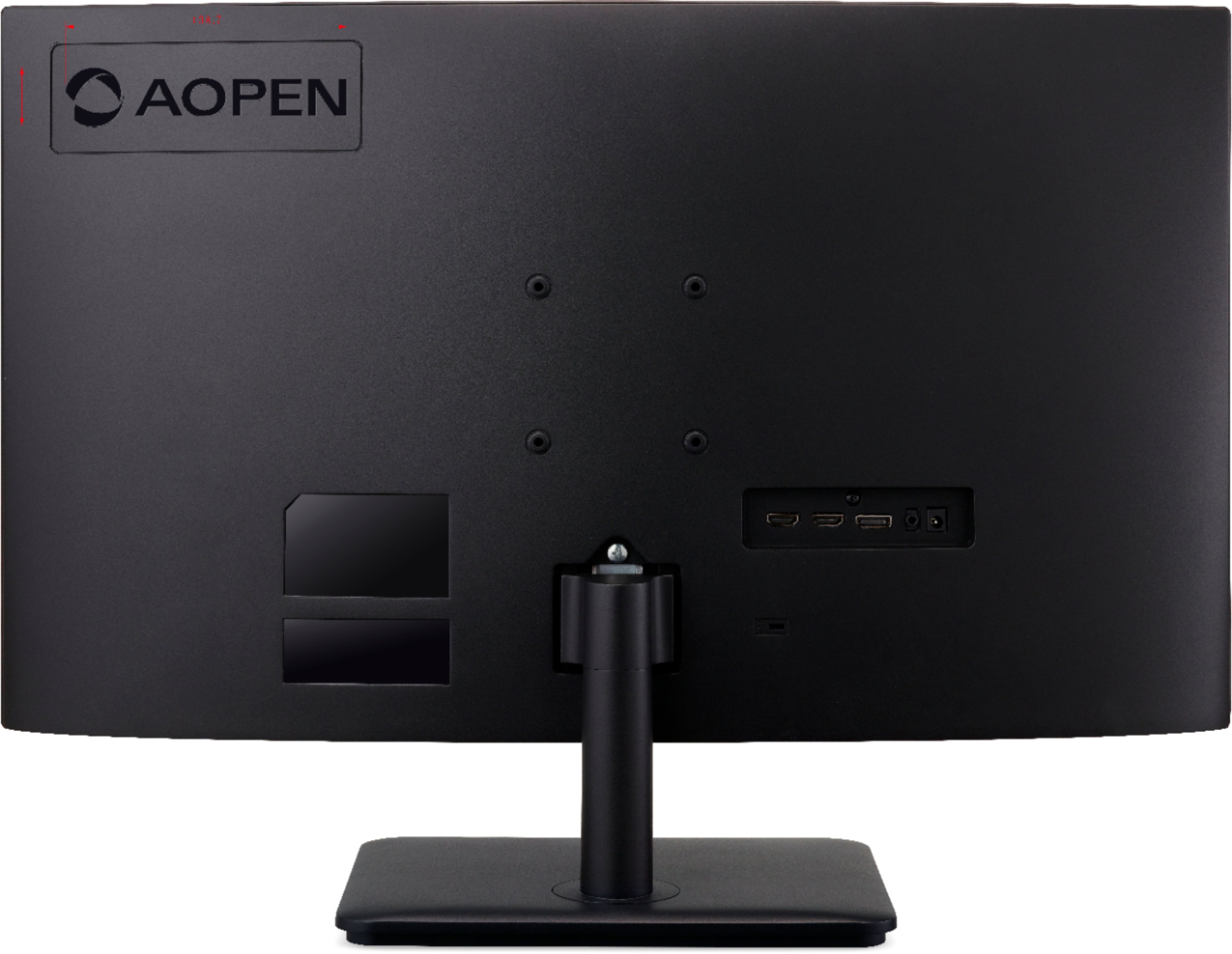 Back View: AOPEN 27HC5R 27” Curved FHD (1920 x 1080) with AMD FreeSync - 165Hz Monitor (Display Port & 2 x HDMI Ports)