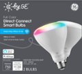 Left Zoom. GE - Cync Direct Connect Light Bulbs(2 BR30 LED Color Changing Light Bulbs), 65W Replacement - Full Color.