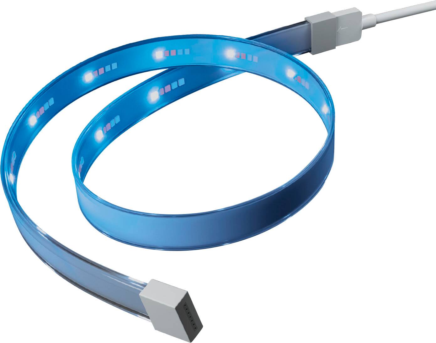 Left. GE - CYNC Smart Direct Connect LED Strip Lights (40-inch Smart LED Strip Extension) - Full Color.
