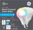 GE - Cync Full Color Direct Connect Light Bulbs (4 A19 LED Color Changing Light Bulbs), 60W Replacement - Full Color