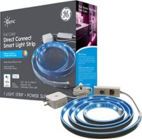 GE - CYNC Smart Full Color Direct Connect LED Strip Lights (80-inch Smart LED Strip + Power Supply) - Full Color - Front_Zoom
