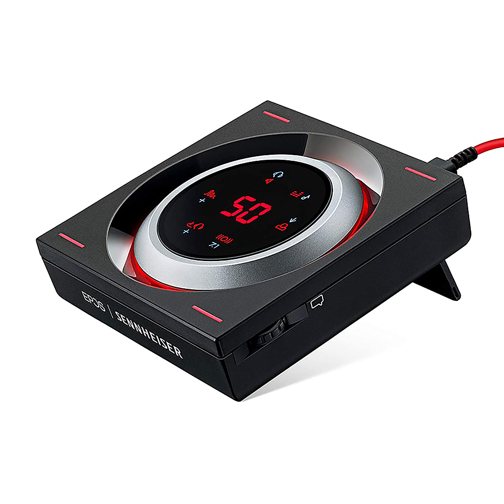 Left View: EPOS - GSX 1000 USB Gaming Amplifier with Surround Sound 7.1 - Black