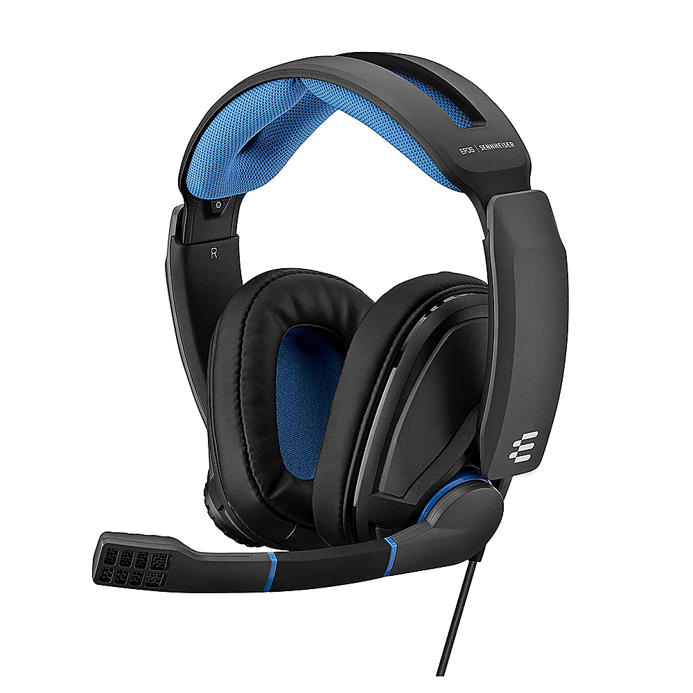 Angle View: EPOS - GSP 300 Closed acoustic Stereo Wired Gaming Headset - Black and Blue
