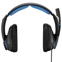 EPOS - GSP 300 Closed acoustic Stereo Wired Gaming Headset - Black and Blue - Front_Zoom