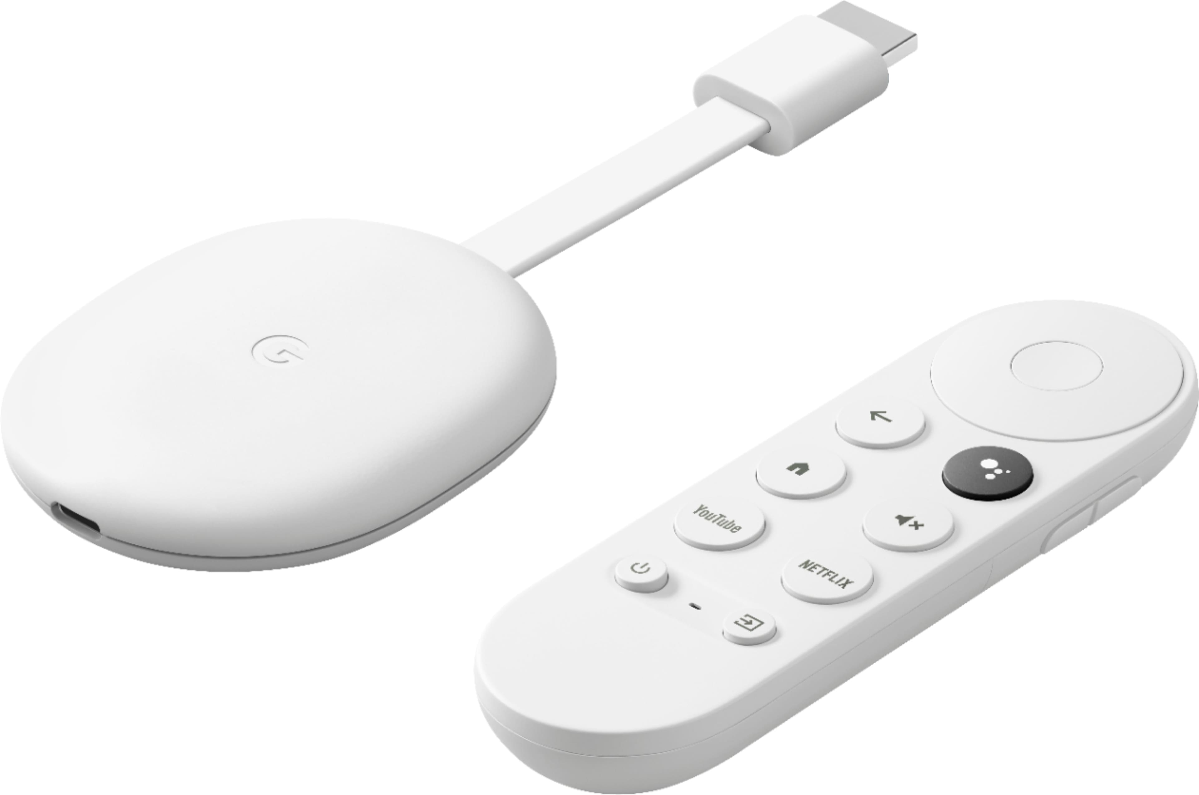 Chromecast with Google TV (4K) Snow GA01919-US - Best Buy