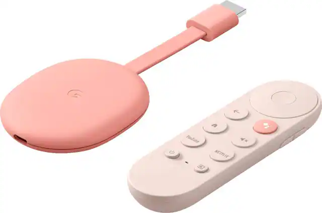 Front. Google - Chromecast with Google TV - 4K.