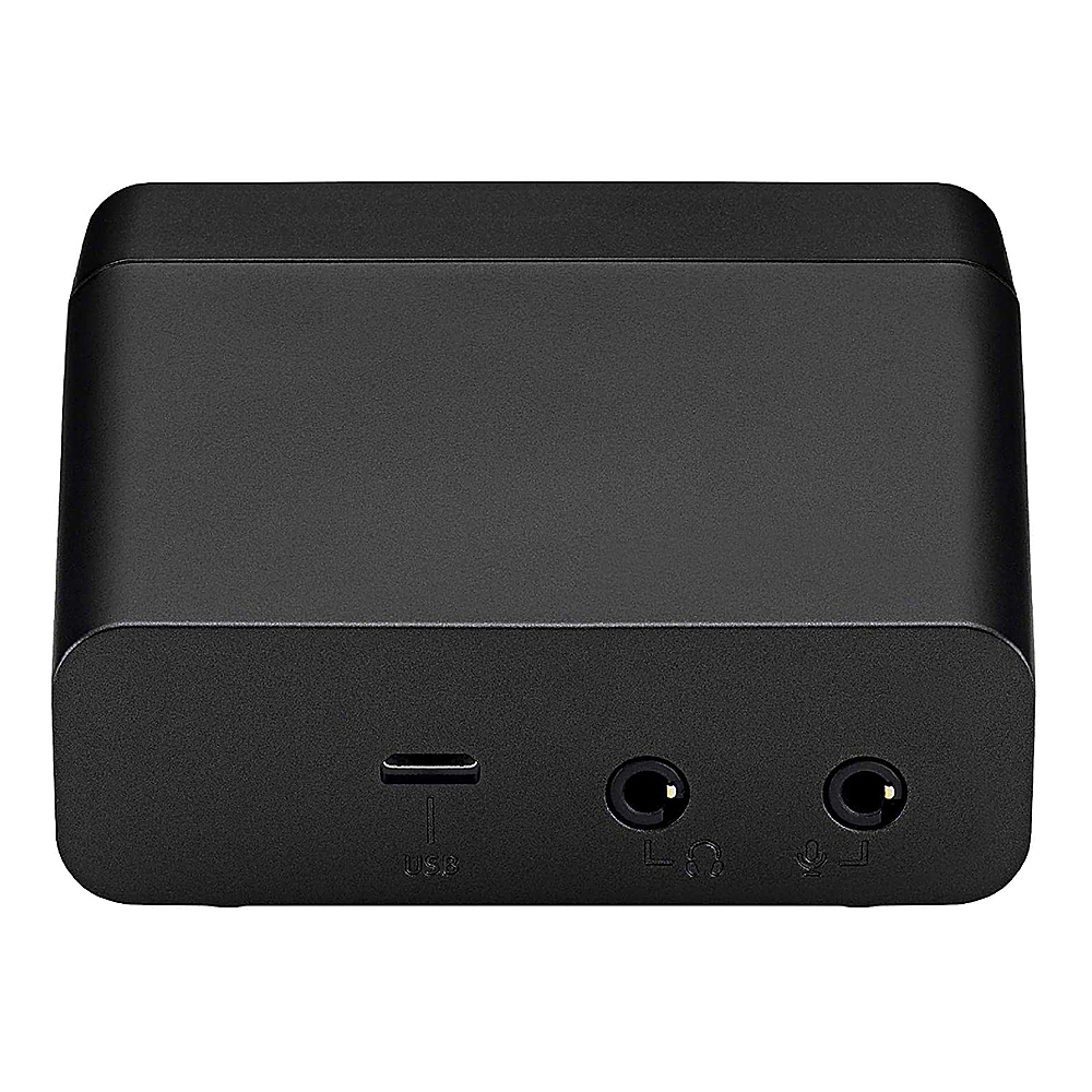 Back View: Best Buy essentials™ - 4-Port USB 2.0 Hub - Black