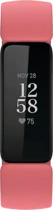 Front. Fitbit - Inspire 2 Fitness Tracker - Desert Rose.