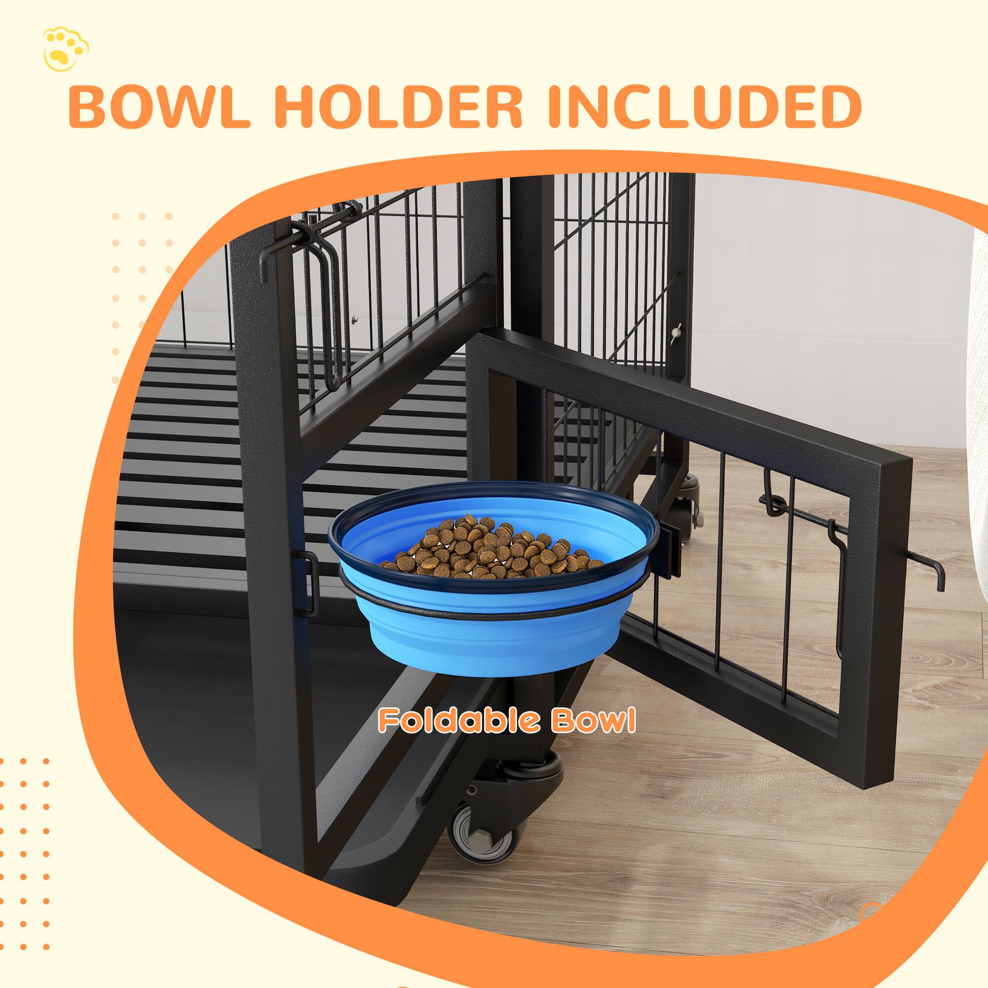 BOWL HOLDER INCLUDED

Foldable Bowl