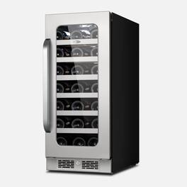 Whynter - BSR-033SW 15 inch Built-ln 33 Bottle Undercounter Wine Fridge with Reversible Door, Digital Control - Stainless Steel